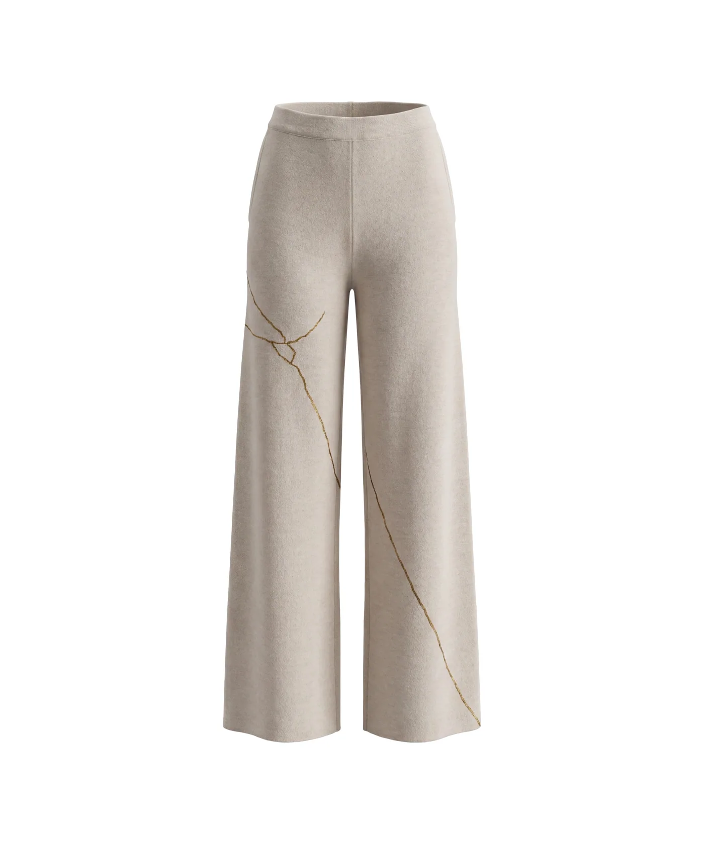 Wide-Leg Trouser, Cream